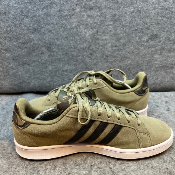 Adidas Grand Court Orbit Green Camo Accent Men's Sneakers Tennis‎ Shoes 12 - Picture 7 of 9
